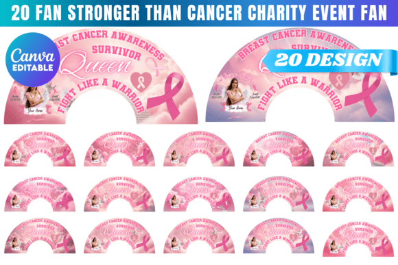 20 Fan Stronger Than Cancer Charity Fan: Design for a Cause