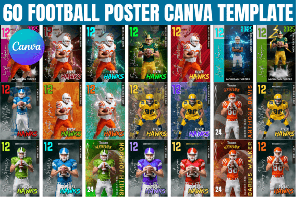 60 Football Poster Canva Template: A Designer's Playbook