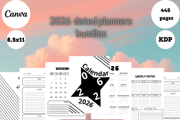 Best Simple 2026 Dated Planners Bundle 1: Organize Your Year