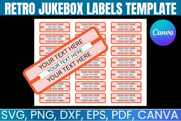 Bring Back the Classics: Editable Retro Jukebox Labels Template