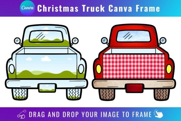 Christmas Truck Canva Frame: A Festive Design Shortcut