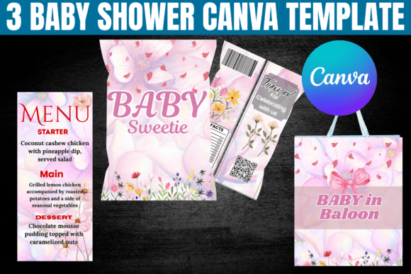 Create a Charming Baby In Bloom Shower with These Canva Templates