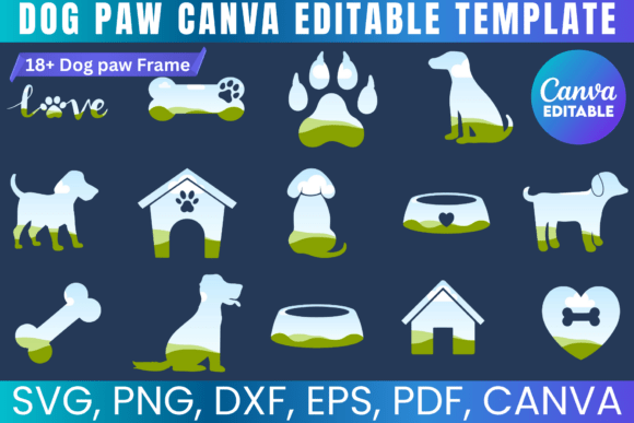 Create Paw-Perfect Designs with Drag-and-Drop Dog Paw Canva Templates