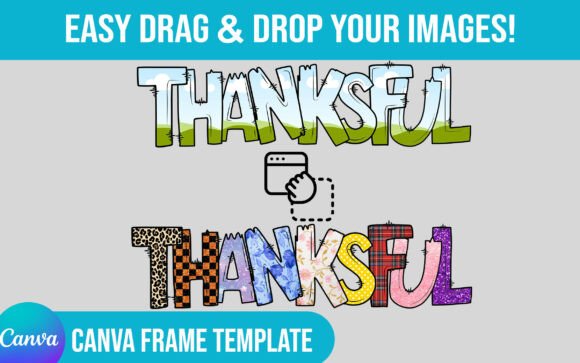 Custom Thankful Thanksgiving Canva Frame: Your Holiday Design Solution