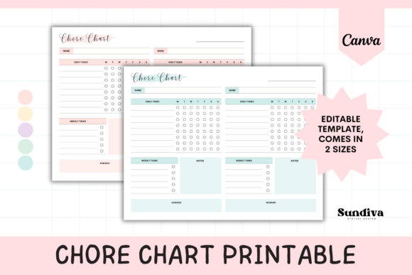 Designing Harmony: The Power of the Chore Chart Canva Template 4