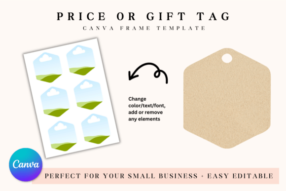Editable Price Tag, Gift Tag Template: Craft Your Brand's First Impression