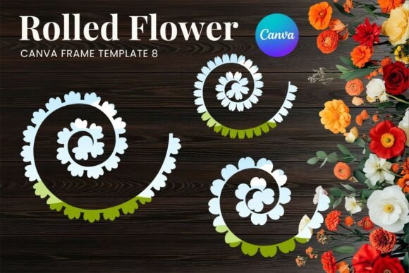 Explore the Art of Rolled Paper Flower Canva Frame_8