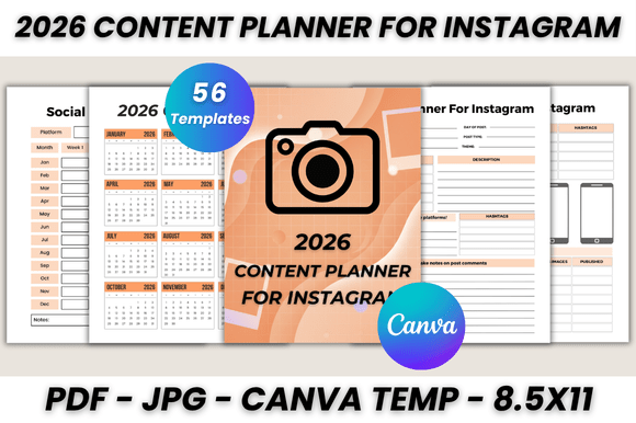 Master Your 2026 Content Planner for Instagram Canva Template
