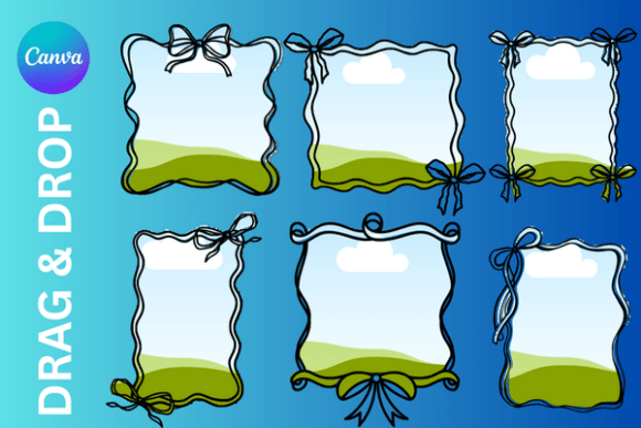 Ribbon Border Canva Frame: Elevate Your Digital Designs