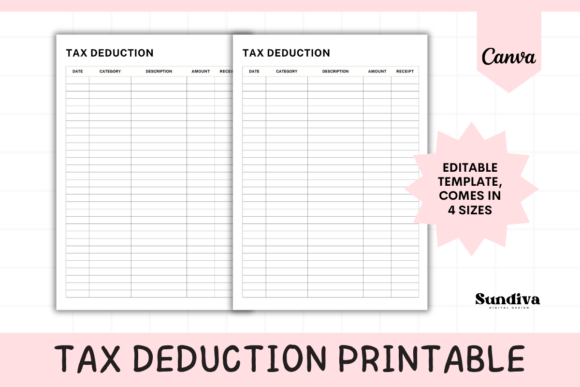 Simplify Your Finances: The Tax Deduction Tracker Template